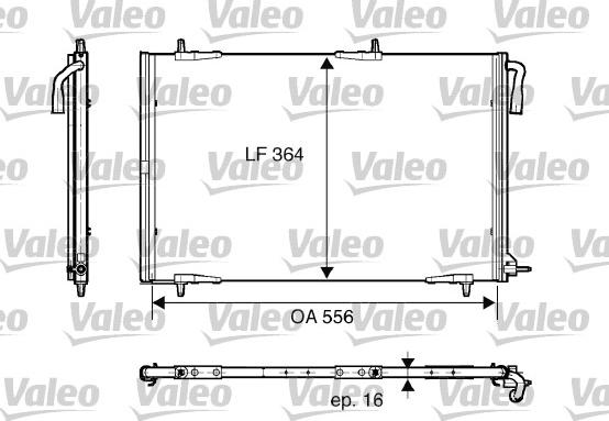 Valeo 818001 - Конденсатор, кондиціонер autozip.com.ua