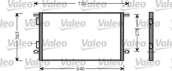 Valeo 818008 - Конденсатор, кондиціонер autozip.com.ua