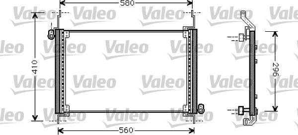 Valeo 818007 - Конденсатор, кондиціонер autozip.com.ua