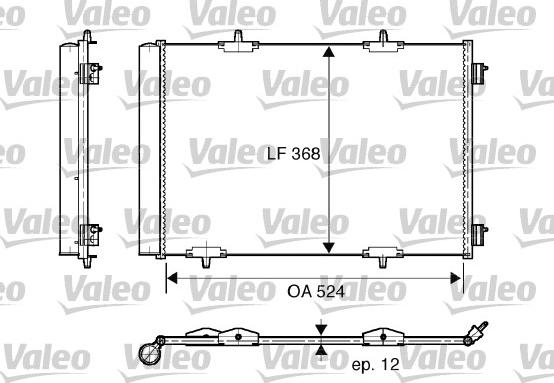 VALEO 818015 - Конденсатор, кондиціонер autozip.com.ua