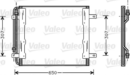 Valeo 818035 - Конденсатор, кондиціонер autozip.com.ua