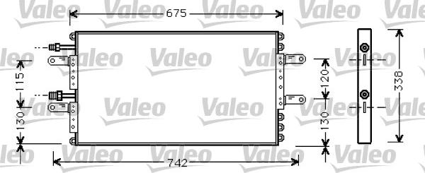 Valeo 818030 - Конденсатор, кондиціонер autozip.com.ua