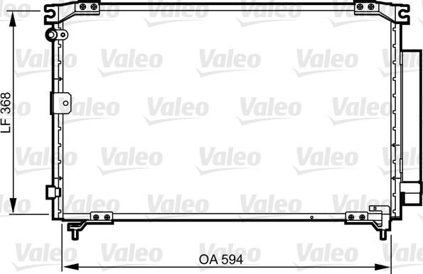 Valeo 818032 - Конденсатор, кондиціонер autozip.com.ua