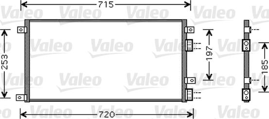 Valeo 818037 - Конденсатор, кондиціонер autozip.com.ua