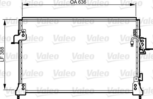Valeo 818025 - Конденсатор, кондиціонер autozip.com.ua