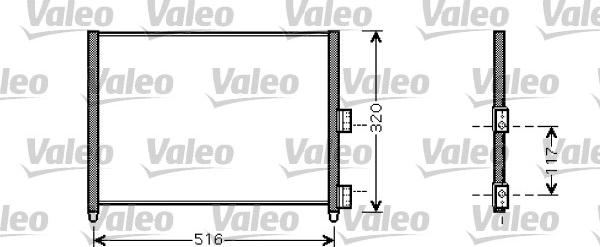 Valeo 818020 - Конденсатор, кондиціонер autozip.com.ua