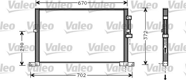 Valeo 818023 - Конденсатор, кондиціонер autozip.com.ua