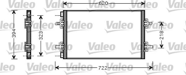 Valeo 818027 - Конденсатор, кондиціонер autozip.com.ua