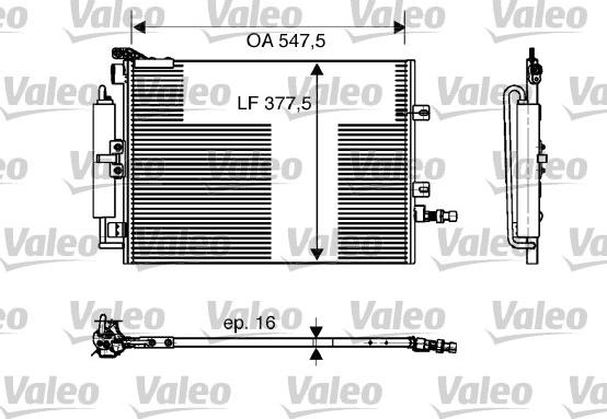 Valeo 818166 - Конденсатор, кондиціонер autozip.com.ua