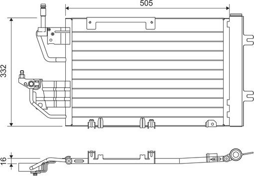 Valeo 818168 - Конденсатор, кондиціонер autozip.com.ua