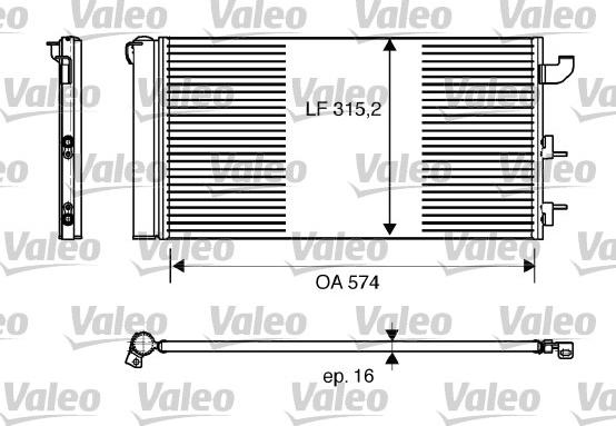 Valeo 818162 - Конденсатор, кондиціонер autozip.com.ua