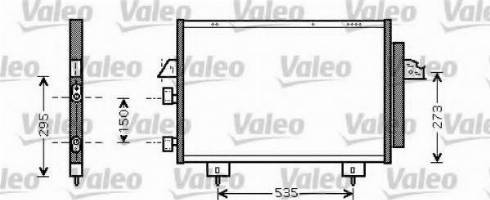 Valeo 818108 - Конденсатор, кондиціонер autozip.com.ua