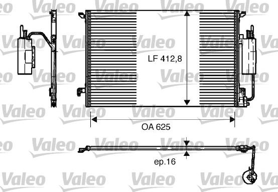 Valeo 818175 - Конденсатор, кондиціонер autozip.com.ua