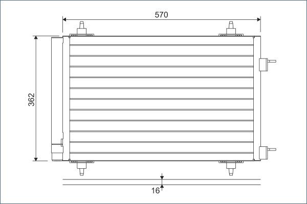 VALEO 818170 - Конденсатор, кондиціонер autozip.com.ua