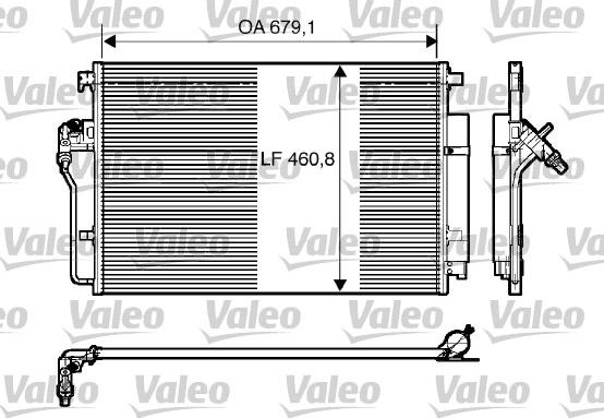 Valeo 818173 - Конденсатор, кондиціонер autozip.com.ua