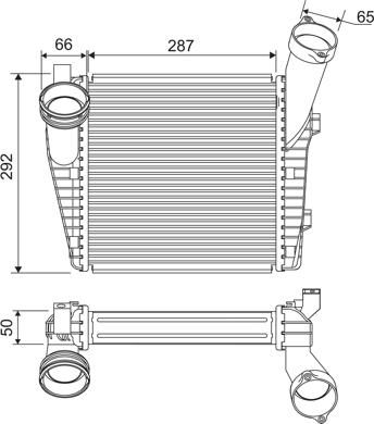 Valeo 818815 - Интеркулер autozip.com.ua