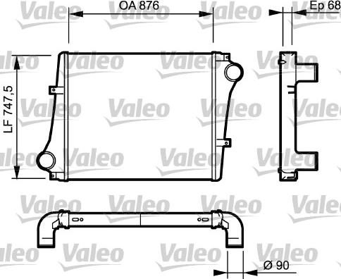 VALEO 818876 - Інтеркулер autozip.com.ua