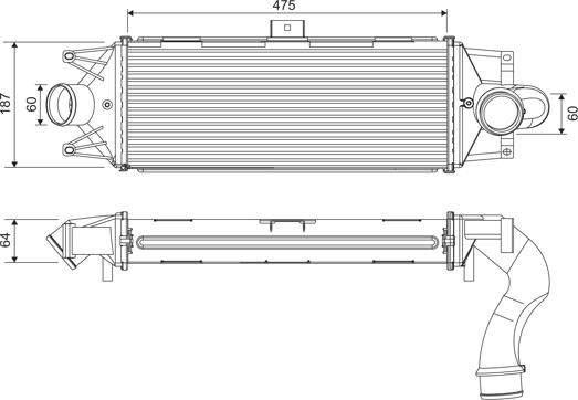 Valeo 818390 - Интеркулер autozip.com.ua