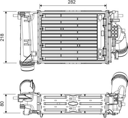 Valeo 818319 - Интеркулер autozip.com.ua