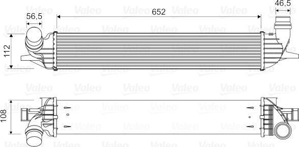 Valeo 818330 - Интеркулер autozip.com.ua