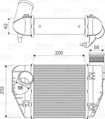 Valeo 818326 - Интеркулер autozip.com.ua