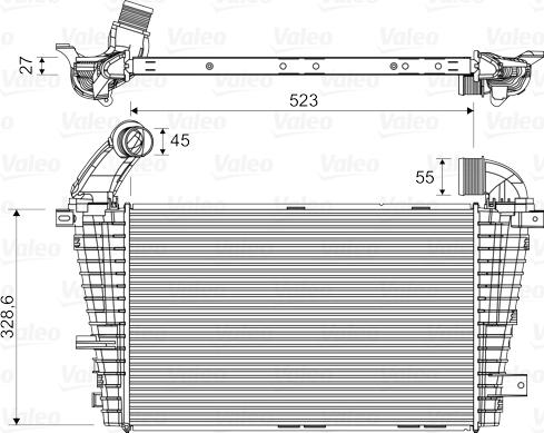 Valeo 818328 - Интеркулер autozip.com.ua