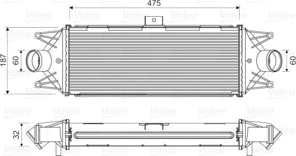 Valeo 818724 - Интеркулер autozip.com.ua