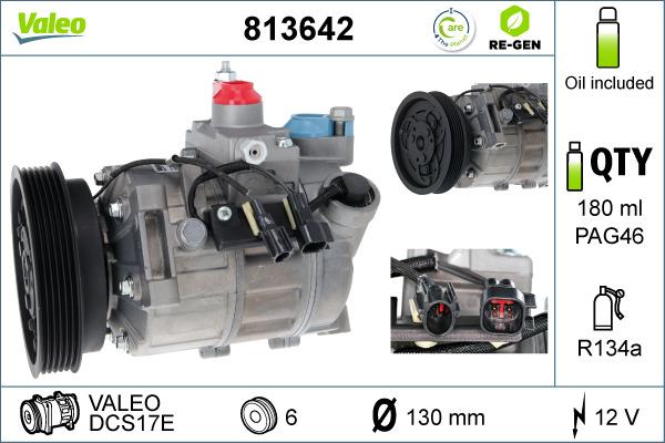 Valeo 813642 - Компресор, кондиціонер autozip.com.ua