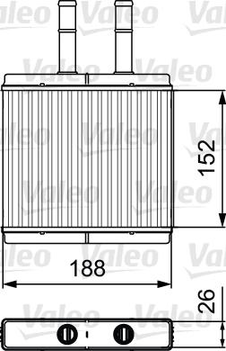 Valeo 812442 - Теплообмінник, опалення салону autozip.com.ua