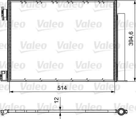 Valeo 812501 - Конденсатор, кондиціонер autozip.com.ua