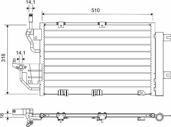 VALEO 812656 - Конденсатор, кондиціонер autozip.com.ua