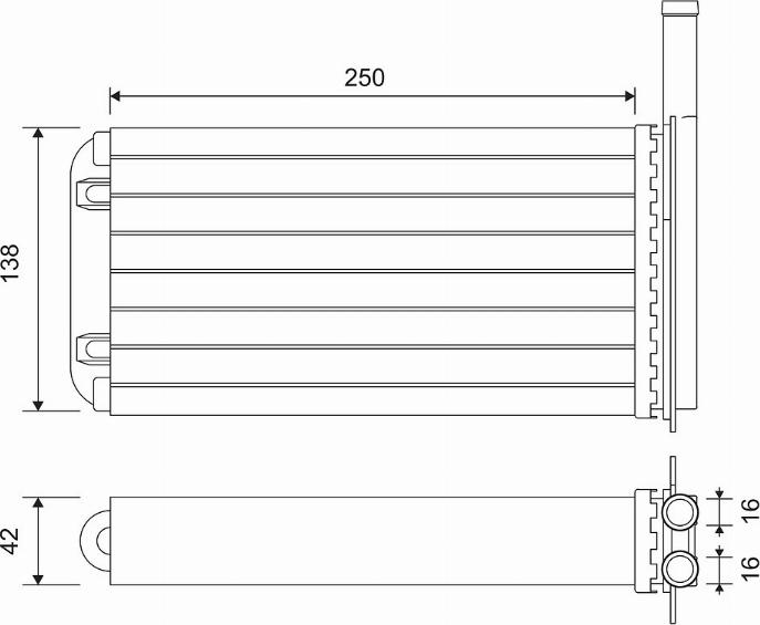 Valeo 812058 - Теплообмінник, опалення салону autozip.com.ua