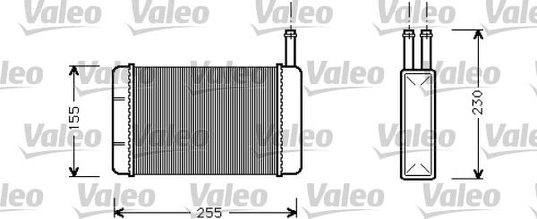 Valeo 812057 - Теплообмінник, опалення салону autozip.com.ua