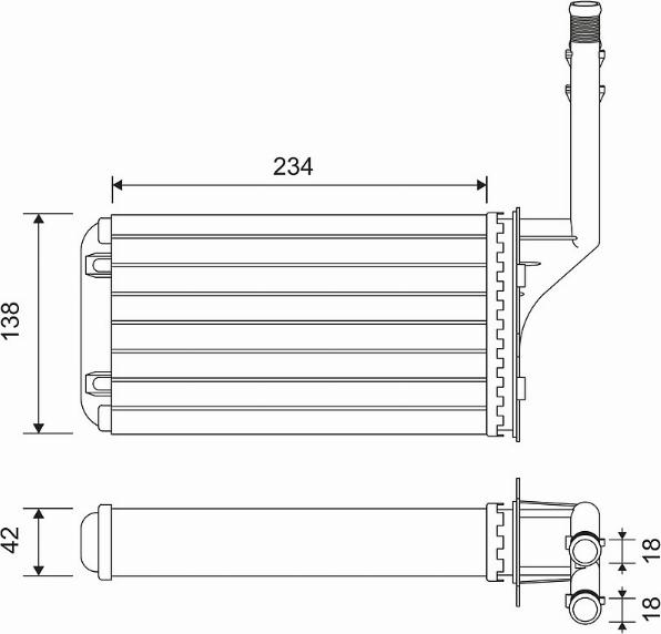 Valeo 812016 - Теплообмінник, опалення салону autozip.com.ua