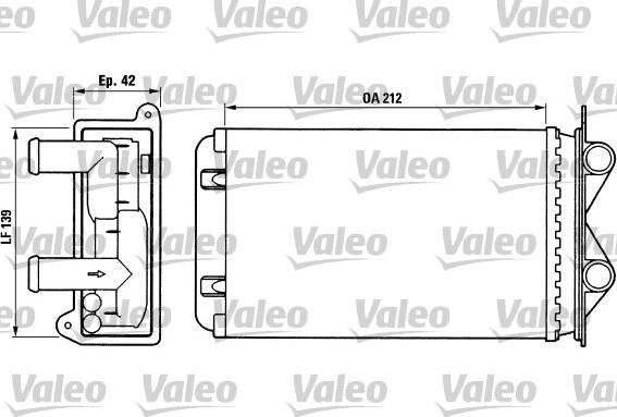 Valeo 812013 - Теплообмінник, опалення салону autozip.com.ua