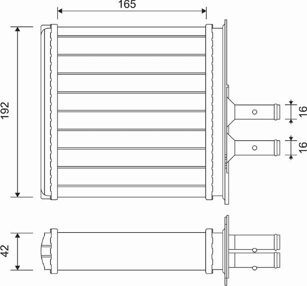 Valeo 812145 - Теплообмінник, опалення салону autozip.com.ua