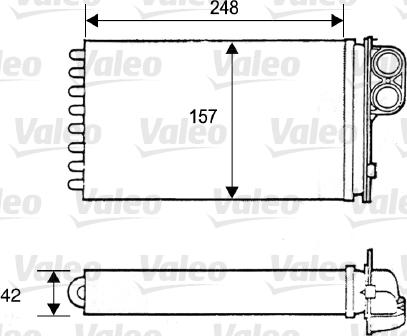 Valeo 812115 - Теплообмінник, опалення салону autozip.com.ua
