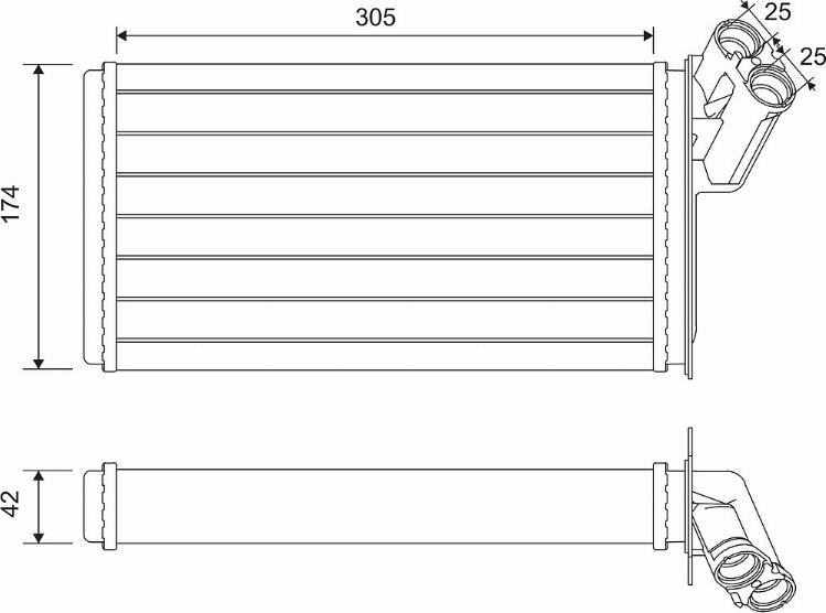 Valeo 812116 - Теплообмінник, опалення салону autozip.com.ua