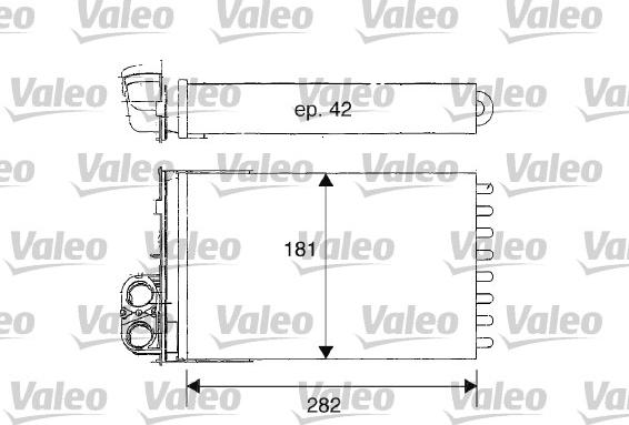 Valeo 812181 - Теплообмінник, опалення салону autozip.com.ua