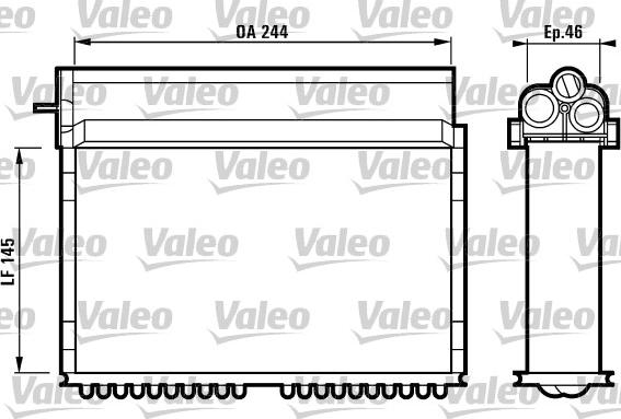 Valeo 812124 - Теплообмінник, опалення салону autozip.com.ua