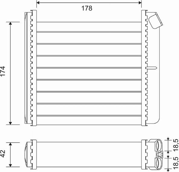 Valeo 812120 - Теплообмінник, опалення салону autozip.com.ua