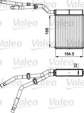 Valeo 812359 - Теплообмінник, опалення салону autozip.com.ua