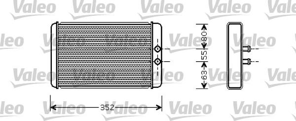 Valeo 812358 - Теплообмінник, опалення салону autozip.com.ua