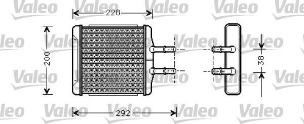 Valeo 812335 - Теплообмінник, опалення салону autozip.com.ua