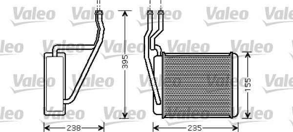 Valeo 812320 - Теплообмінник, опалення салону autozip.com.ua