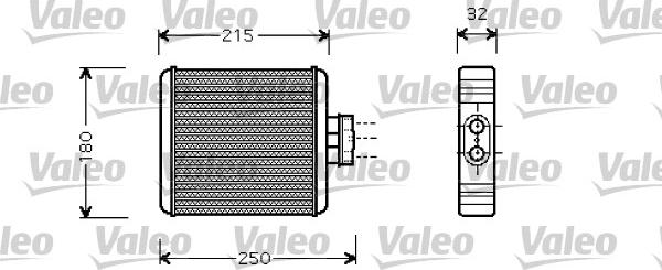 Valeo 812323 - Теплообмінник, опалення салону autozip.com.ua