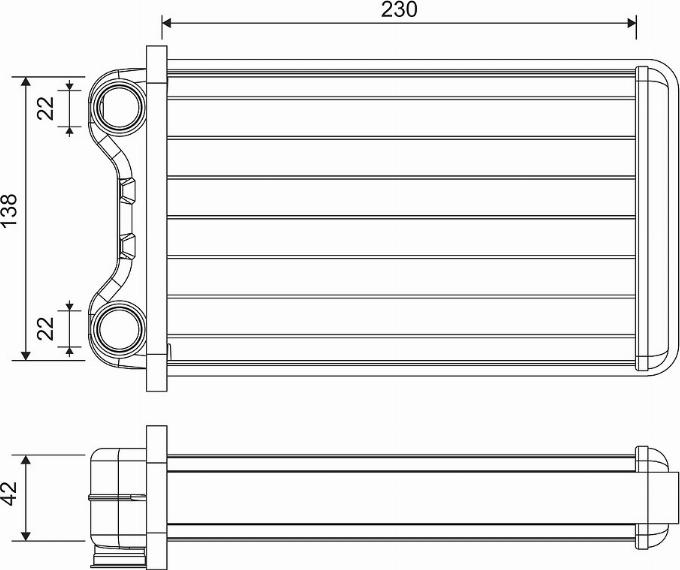 Valeo 812255 - Теплообмінник, опалення салону autozip.com.ua