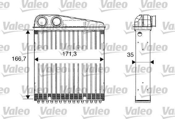 Valeo 812250 - Теплообмінник, опалення салону autozip.com.ua