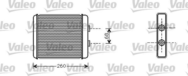 Valeo 812284 - Теплообмінник, опалення салону autozip.com.ua