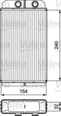 Valeo 812282 - Теплообмінник, опалення салону autozip.com.ua